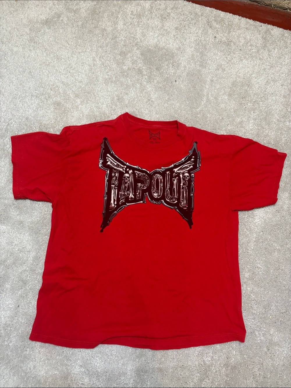 Tap out skull red 2XL XXL t shirt